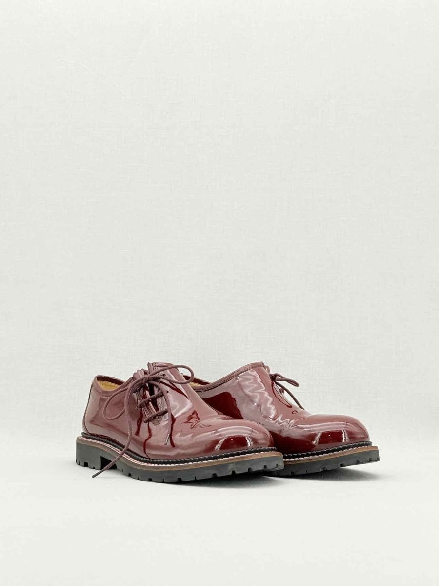CHANEL Burgundy Size EU 38.5 Brogues