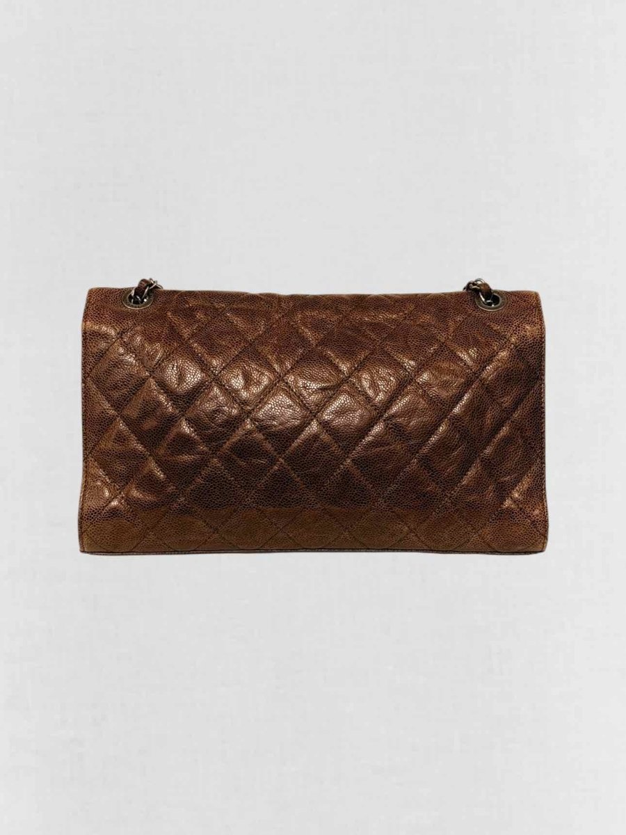 CHANEL Crave Flap Brown Quilted Shoulder Bag
