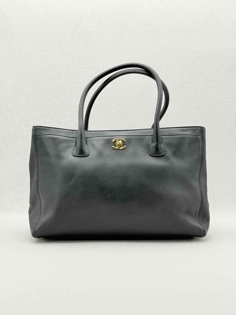 CHANEL Executive Cerf Black Tote Bag