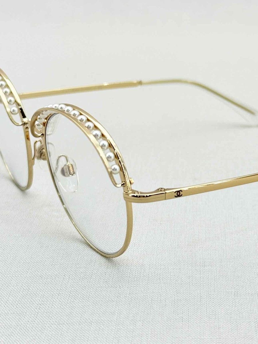 CHANEL Gold Tone Sunglasses