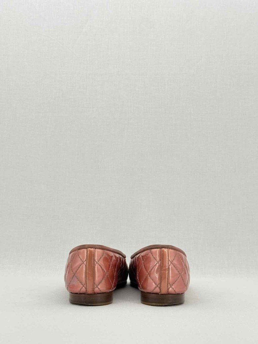 CHANEL Metallic Pink Quilted Size EU 40 Ballerinas
