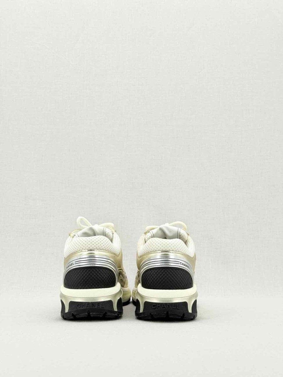 CHANEL Metallic Silver & Gold Size EU 35.5 Sneakers