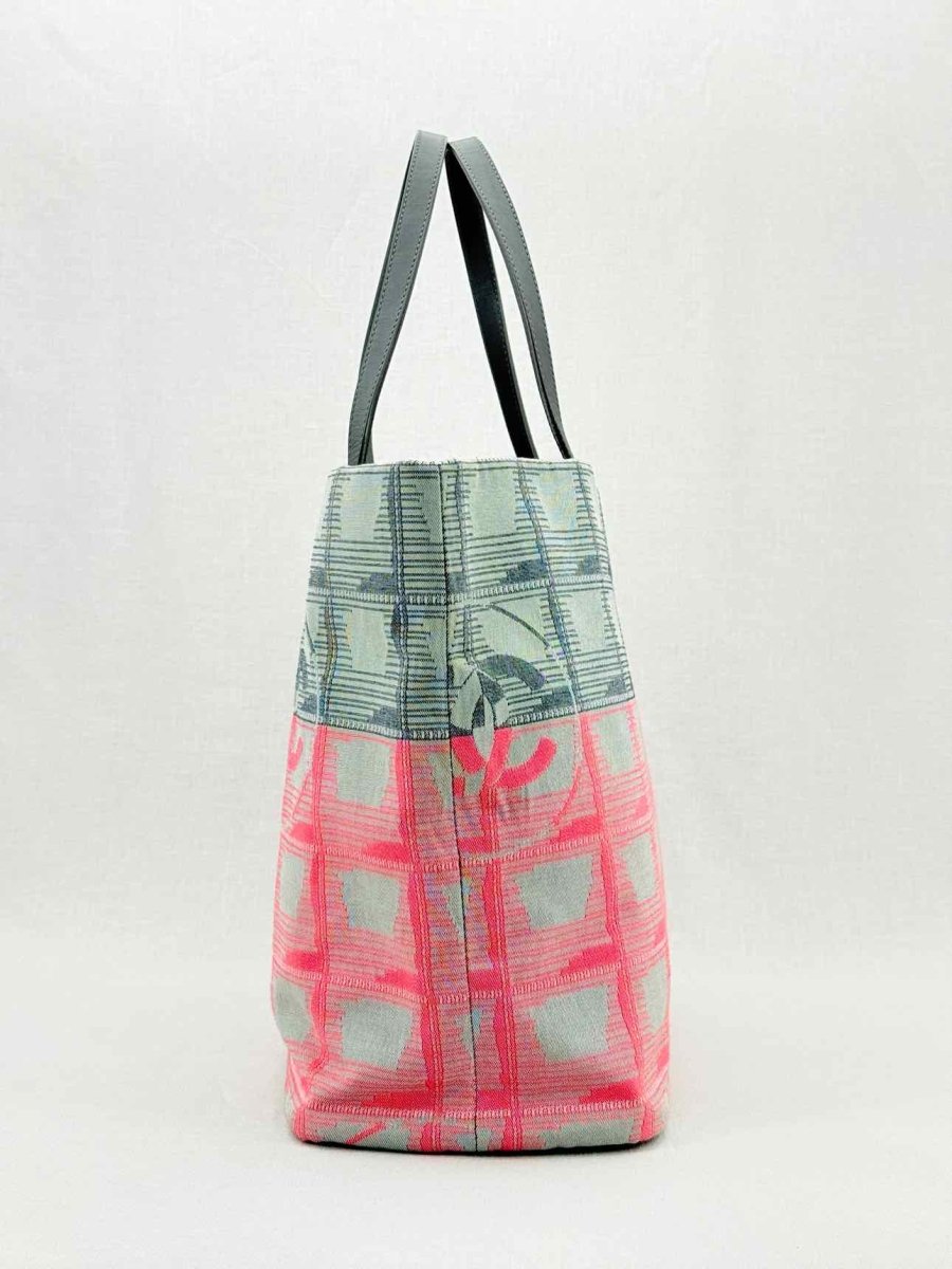CHANEL New Travel Line Pink & Grey Tote Bag