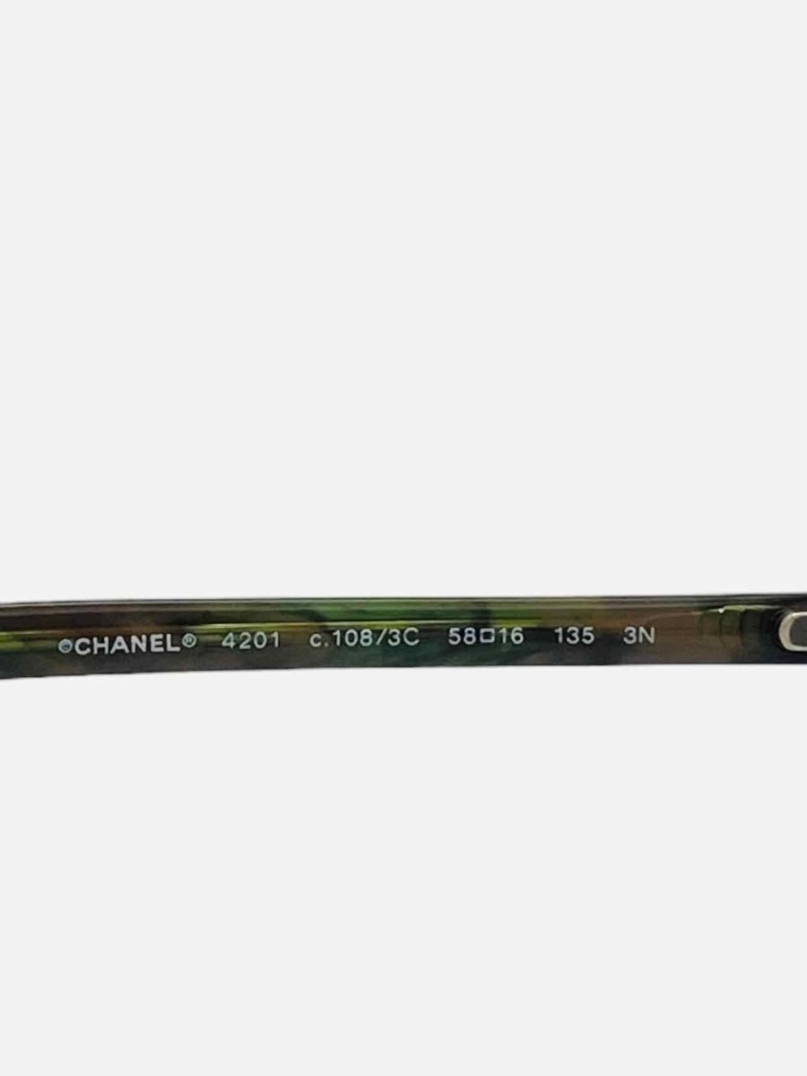 CHANEL Gun Metal Sunglasses