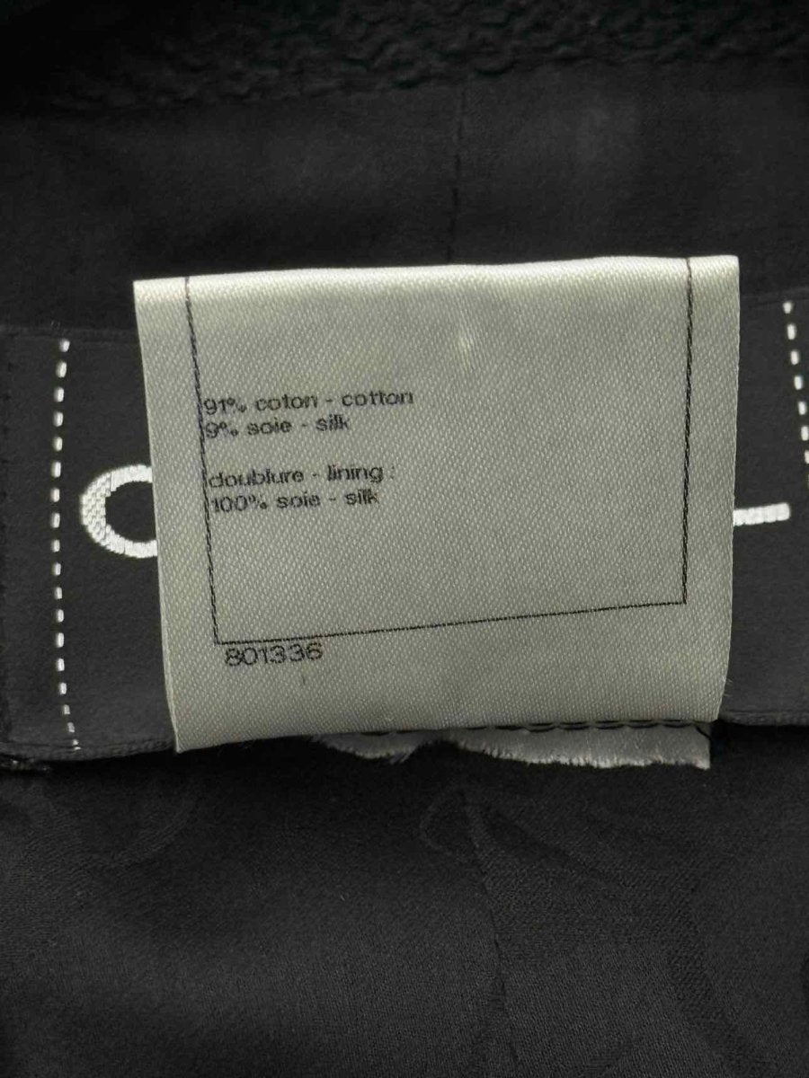 CHANEL Short Boxy Tweed Black Size US 8 Jacket