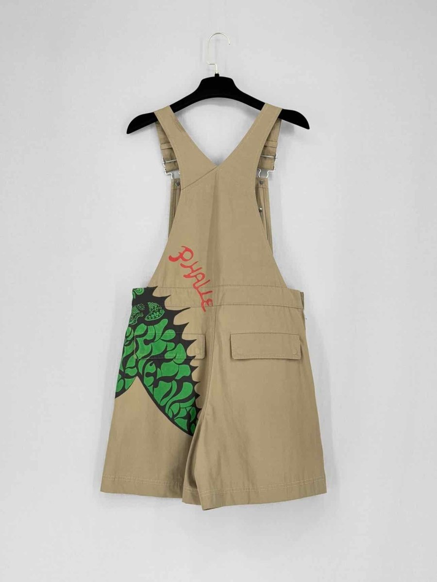 CHRISTIAN DIOR Dragon Beige & Green Overalls