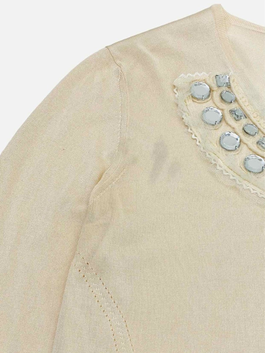 CHRISTIAN DIOR Beige Size US 10 Cardigan