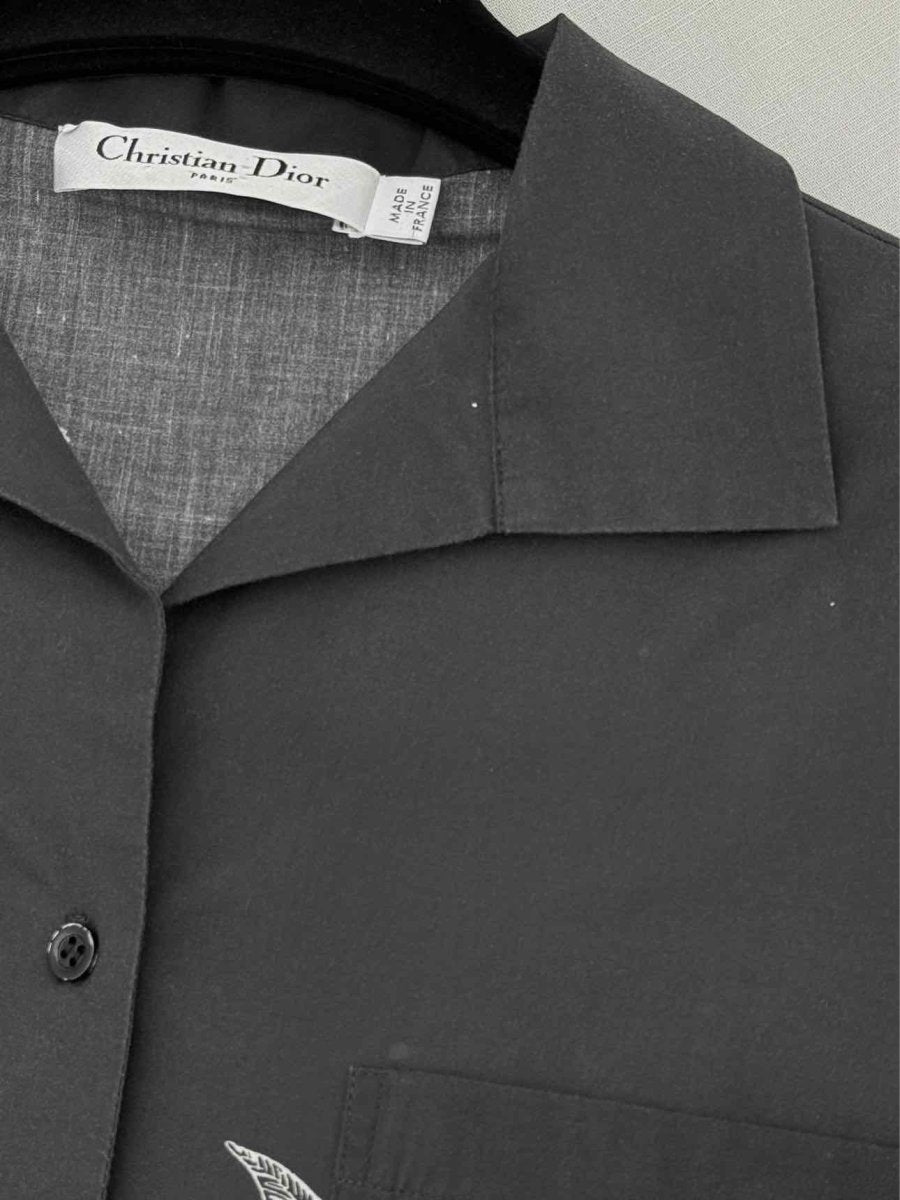 CHRISTIAN DIOR Black & White Size US 4 Shirt