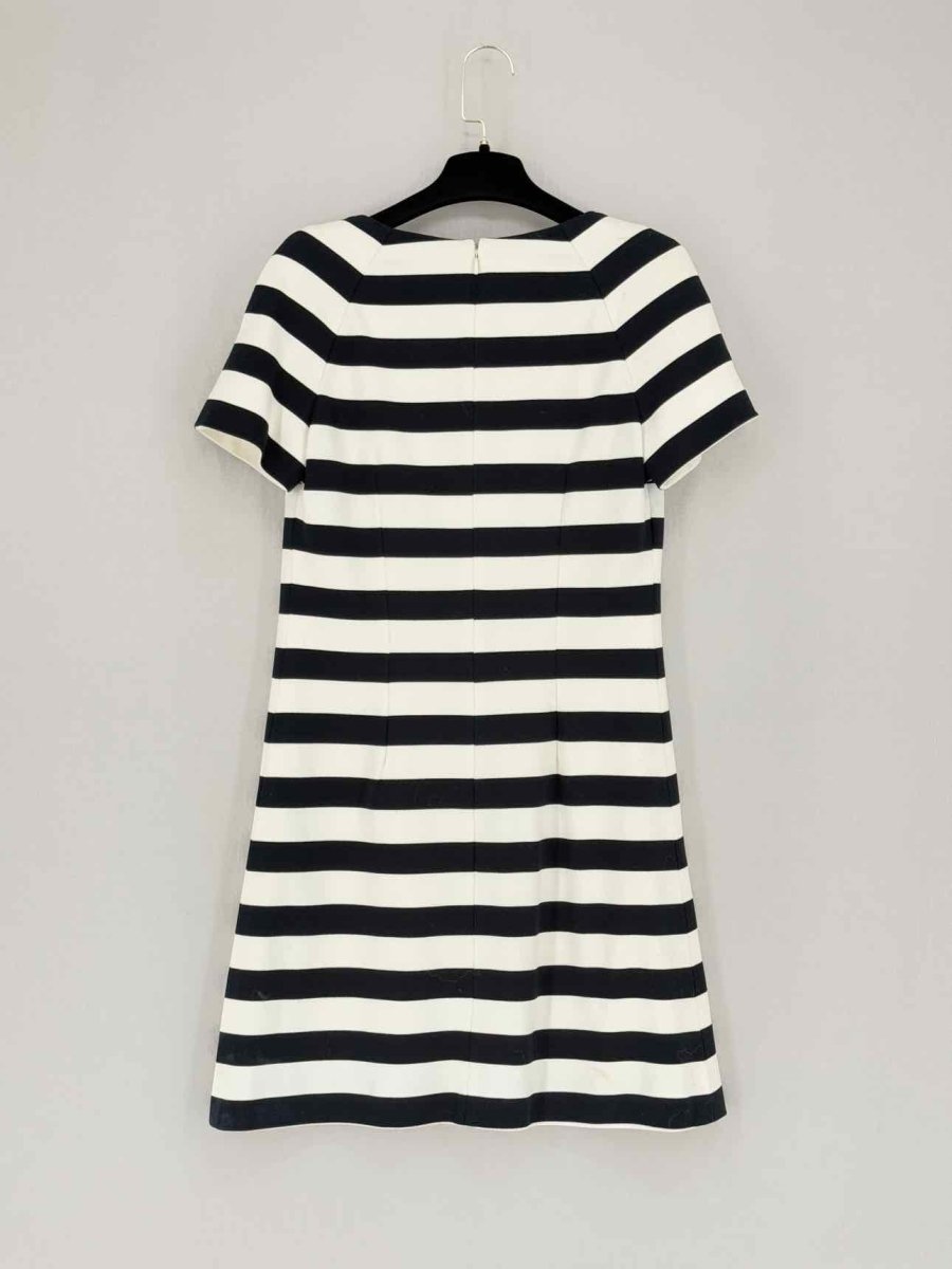 CHRISTIAN DIOR Black & White Size US 6 Short Dress