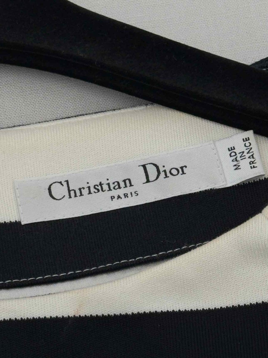 CHRISTIAN DIOR Black & White Size US 6 Short Dress