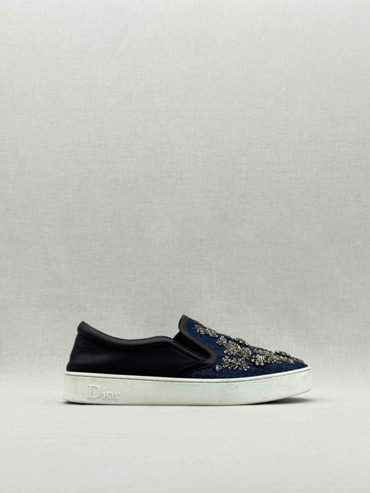 CHRISTIAN DIOR Blue Size EU 39.5 Sneakers