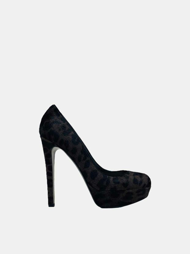 CHRISTIAN DIOR Brown & Black Leopard Size EU 38.5 Pumps