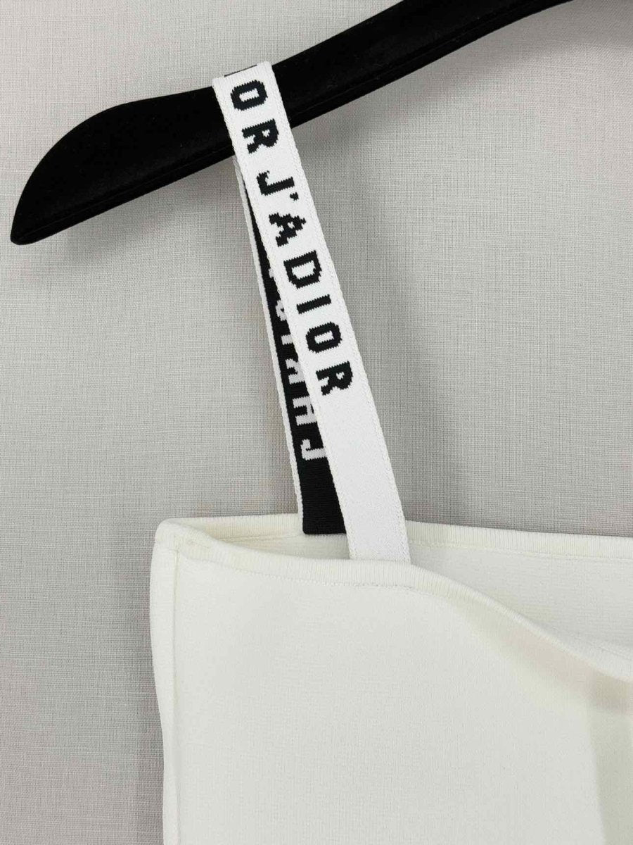 CHRISTIAN DIOR Crop White Size XSmall Top