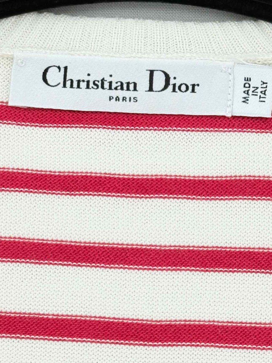 CHRISTIAN DIOR Dioriviera Red & White Size US 4 Top