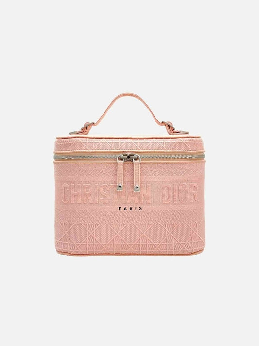 CHRISTIAN DIOR DiorTravel Pink Cannage Vanity Case