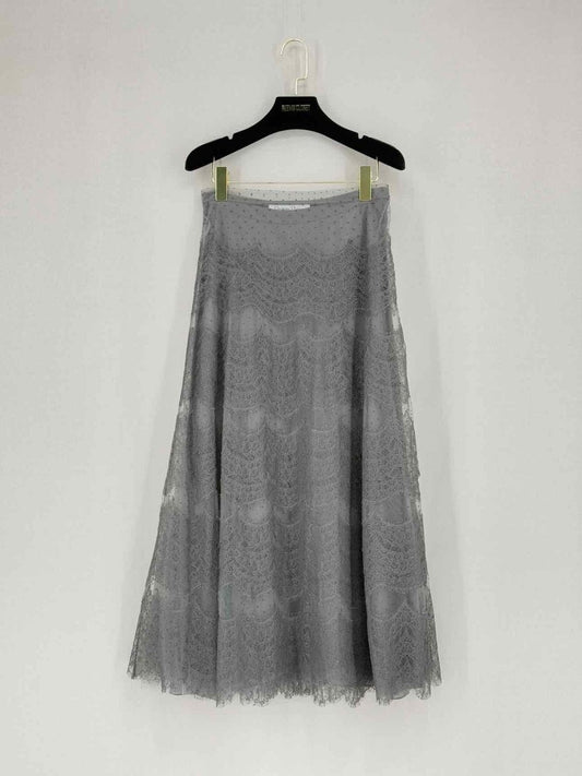 CHRISTIAN DIOR Grey Size US 6 Midi Skirt