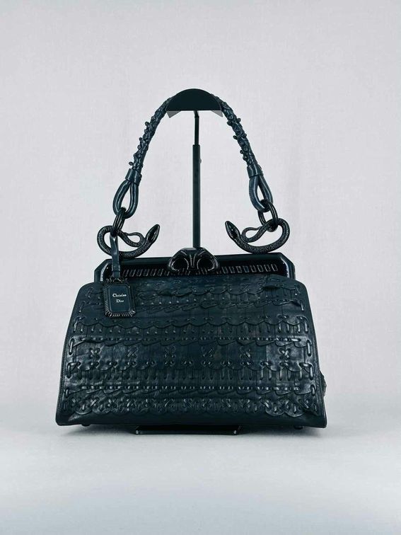 CHRISTIAN DIOR Limited Edition Black Top Handle