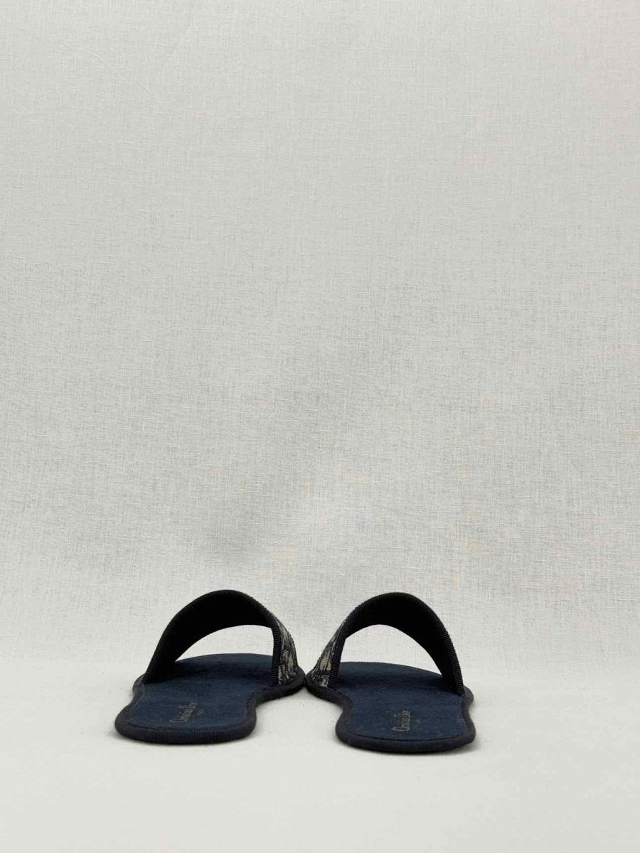 CHRISTIAN DIOR Navy Blue Size EU 38.5 Slides