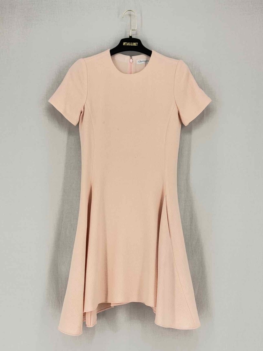 CHRISTIAN DIOR Peach Size US 4 Short Dress