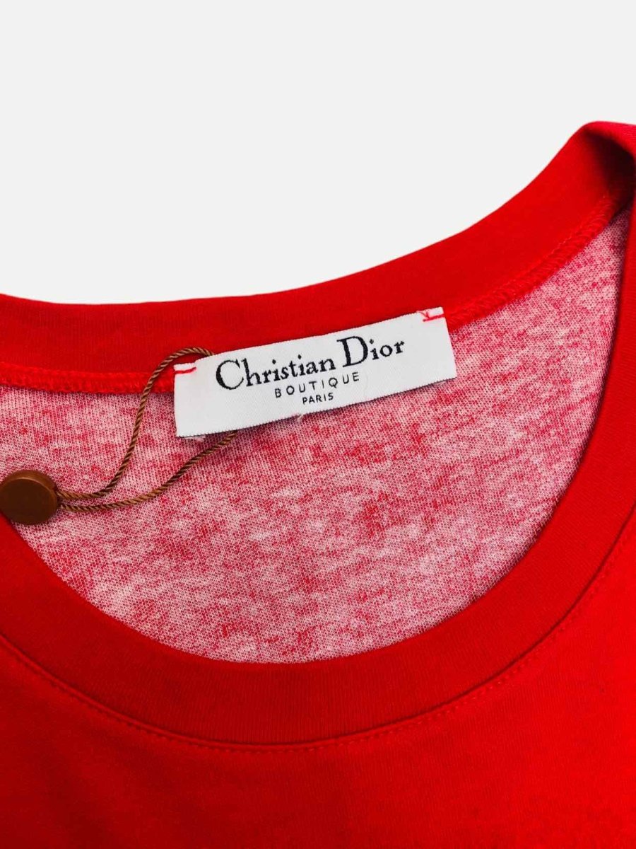 CHRISTIAN DIOR Red T-shirt Small