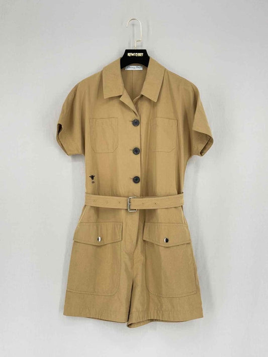CHRISTIAN DIOR Tan Size US 6 Playsuit