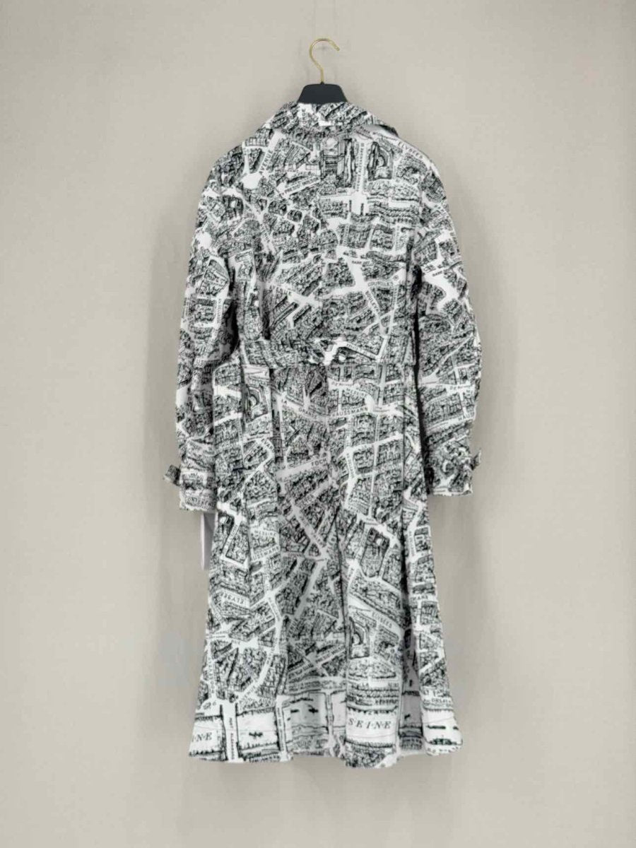 CHRISTIAN DIOR Trench Black & White Size US 2 Coat