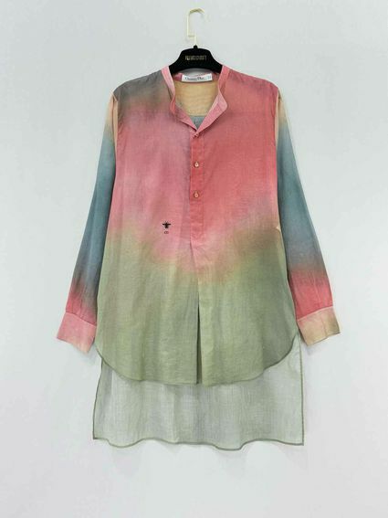 CHRISTIAN DIOR Tunic Pink Multicolor Size US 8 Shirt