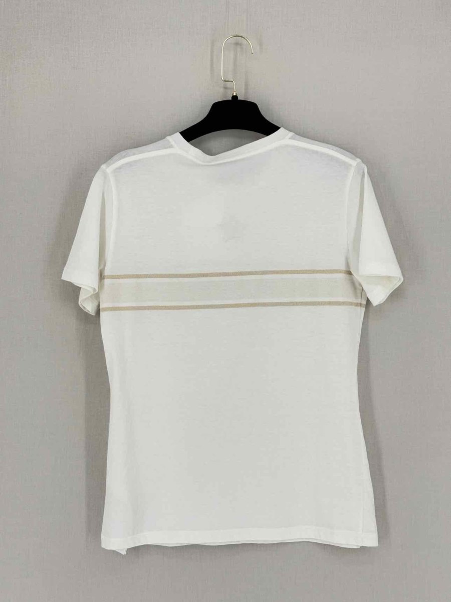 CHRISTIAN DIOR White Logo Size Small T-shirt