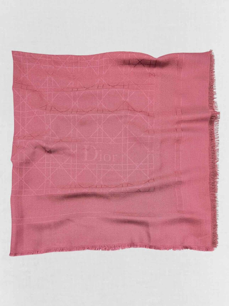 DIOR Burgundy Cannage Scarf