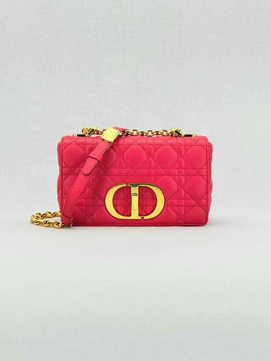 DIOR Caro Red Cannage Shoulder Bag