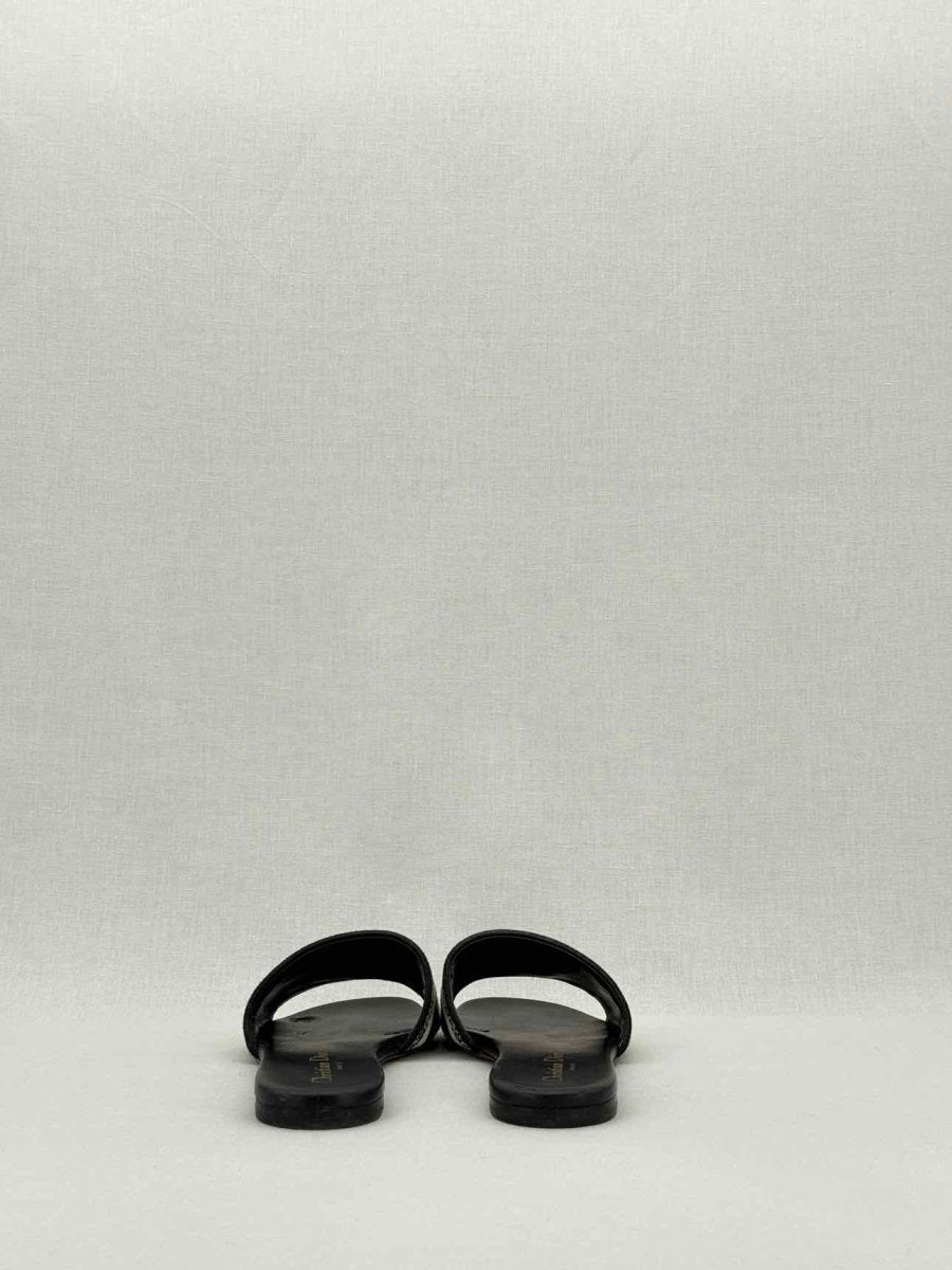DIOR Dway Blue & White Embroidered Size EU 37.5 Sandals