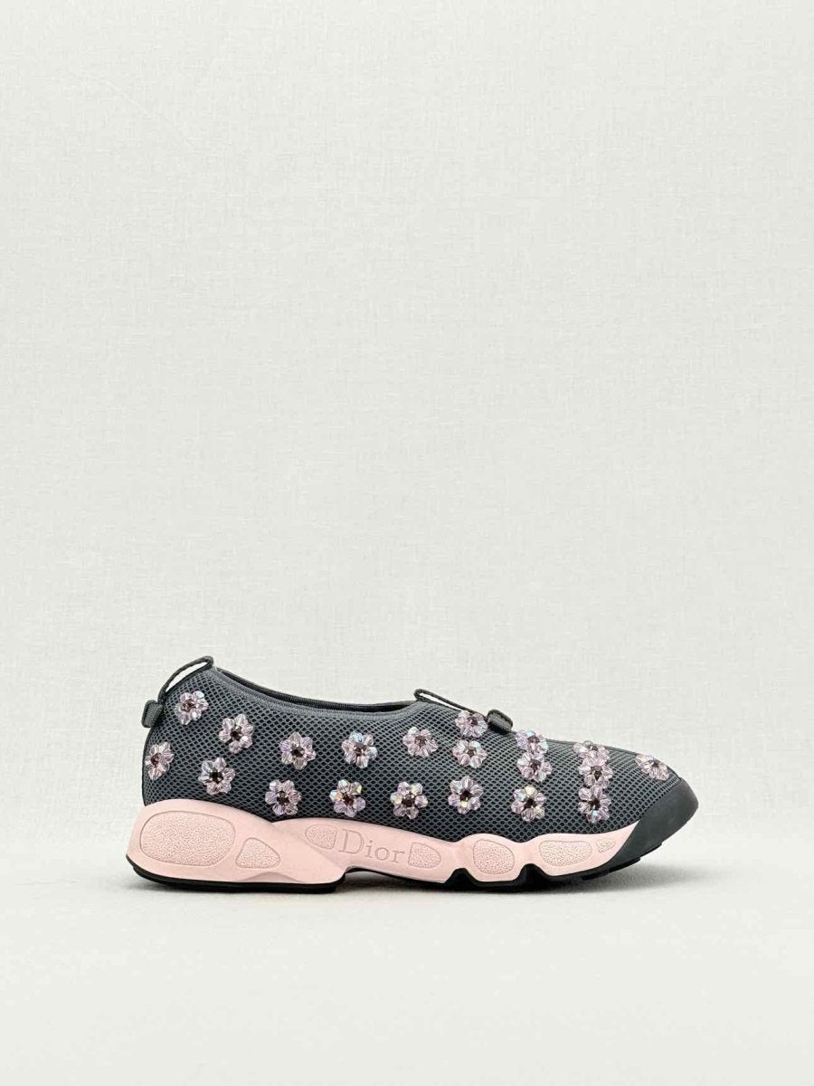 DIOR Grey & Pink Size EU 39.5 Sneakers