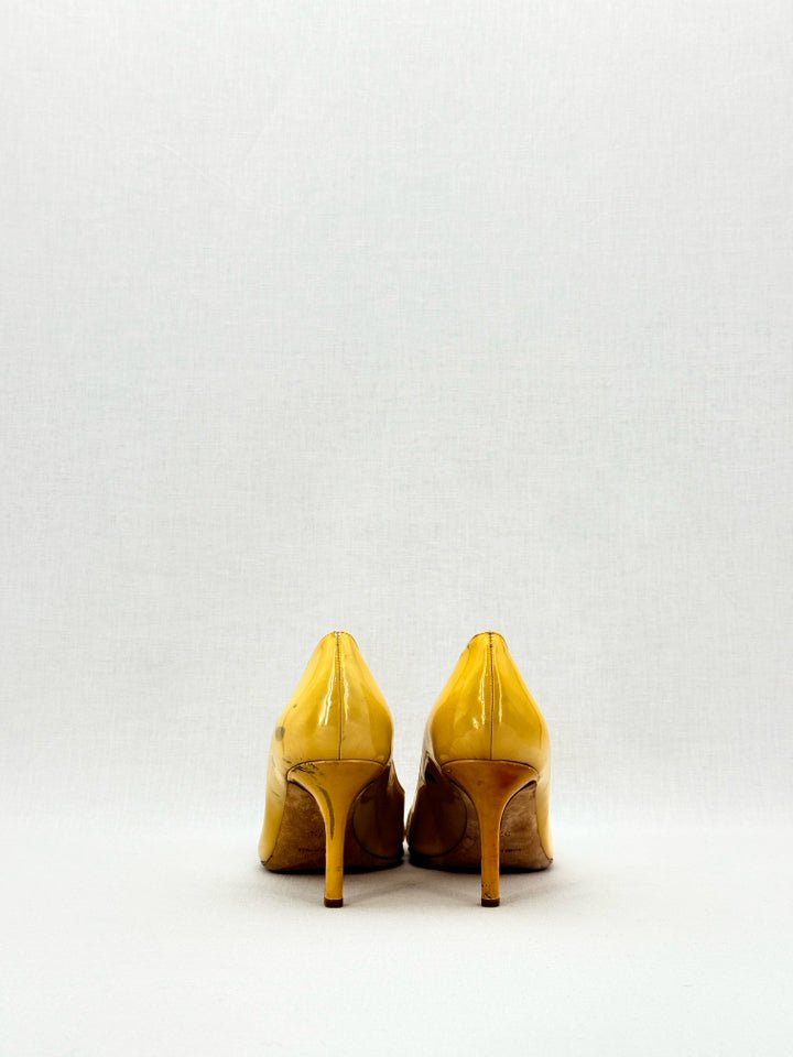 DIOR Open Toe Yellow Size EU 37.5 Pumps