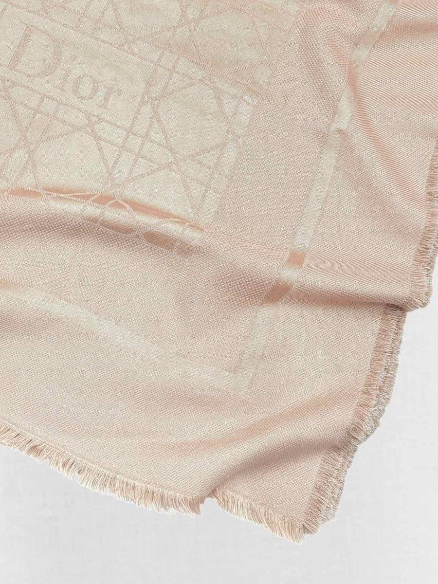 DIOR Pale Peach Cannage Scarf