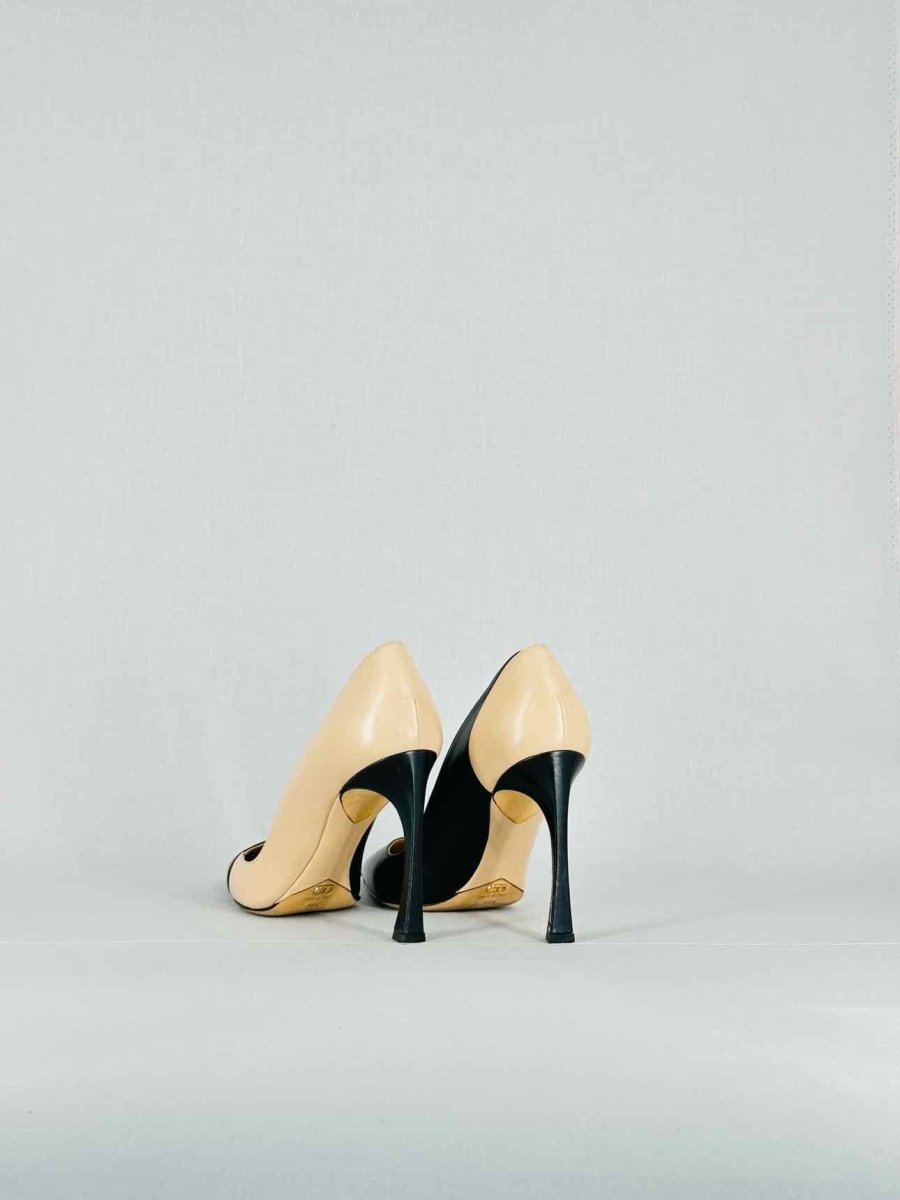DIOR Two Tone Beige & Black Size EU 36.5 Pumps
