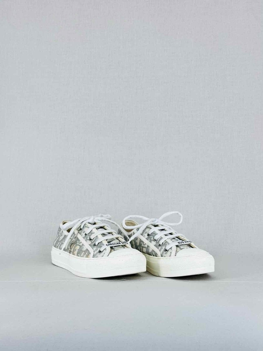 DIOR Walk'n'Dior White & Grey Size EU 38.5 Sneakers