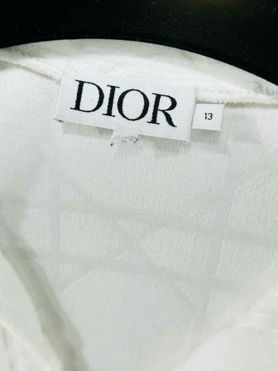 DIOR White & Yellow Ombre Size 13A Shirt