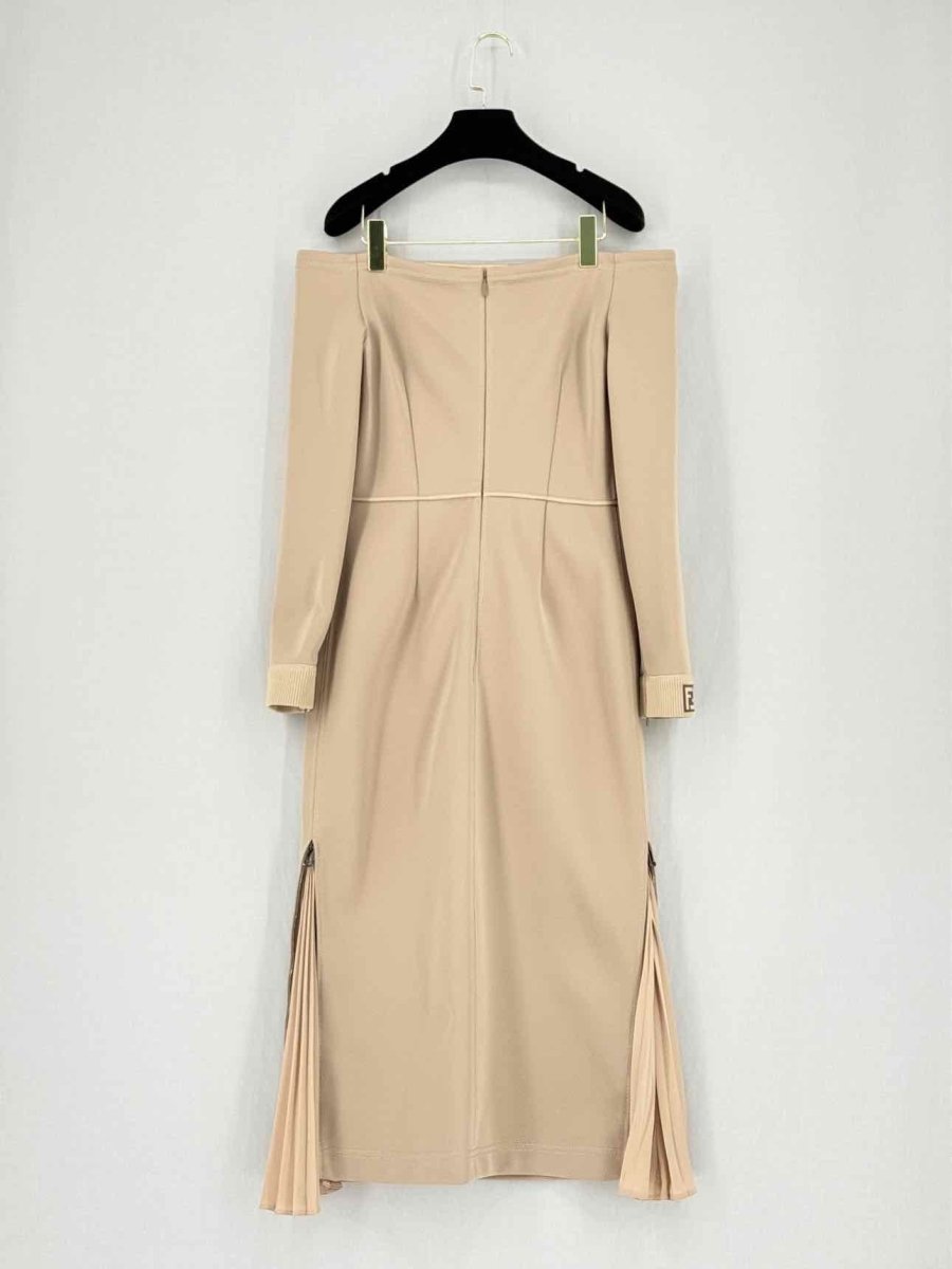FENDI Beige Size US 6 Midi Dress