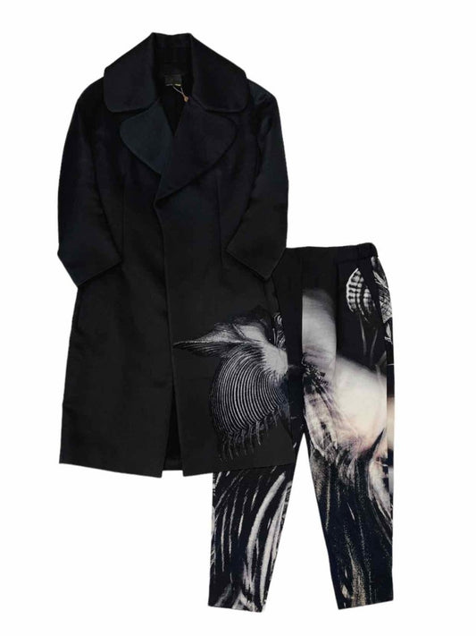 FENDI Black & White Size US 2 Jacket & Pants Outfit