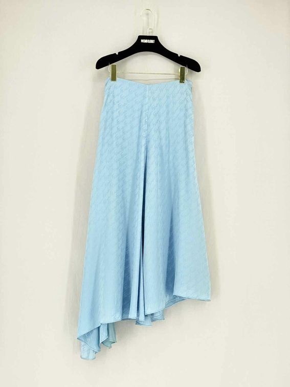 FENDI Blue FF Jacquard Size US 4 Long Skirt