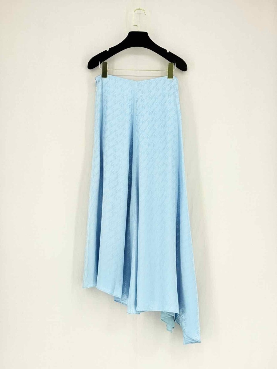 FENDI Blue FF Jacquard Size US 4 Long Skirt