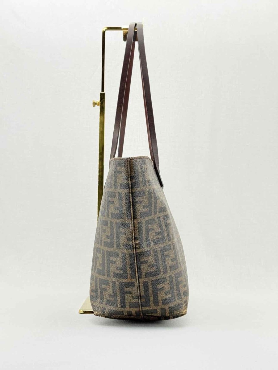 FENDI Brown Zucca Tote Bag