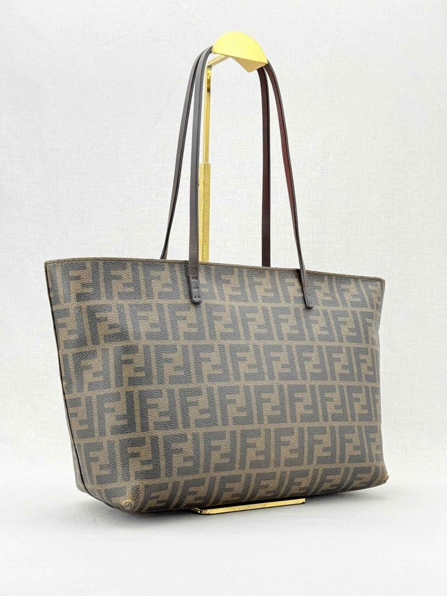 FENDI Brown Zucca Tote Bag