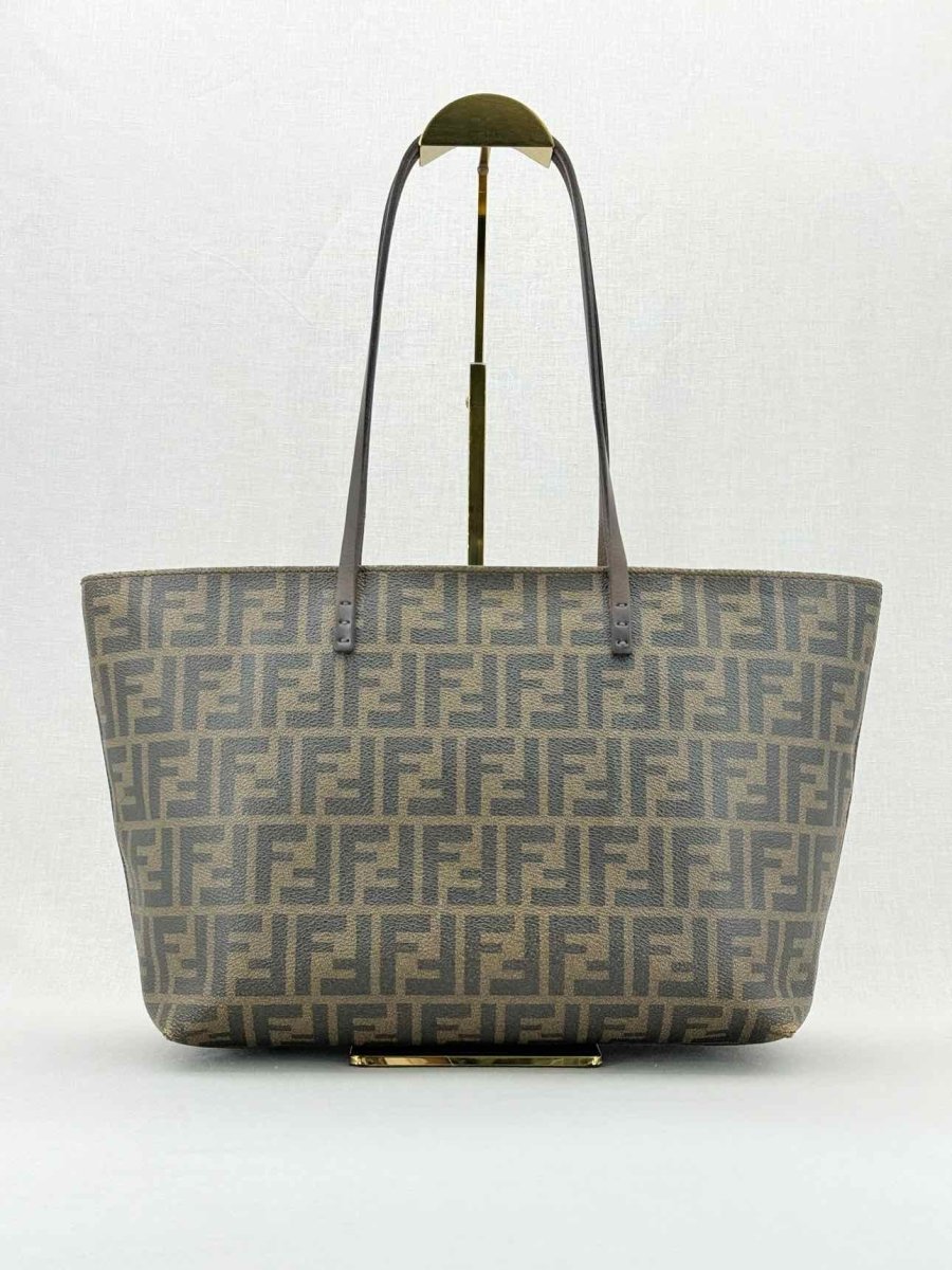 FENDI Brown Zucca Tote Bag