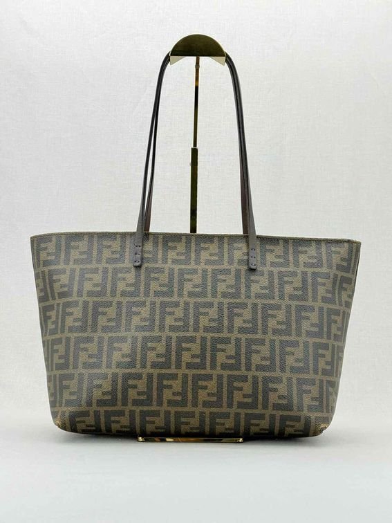 FENDI Brown Zucca Tote Bag