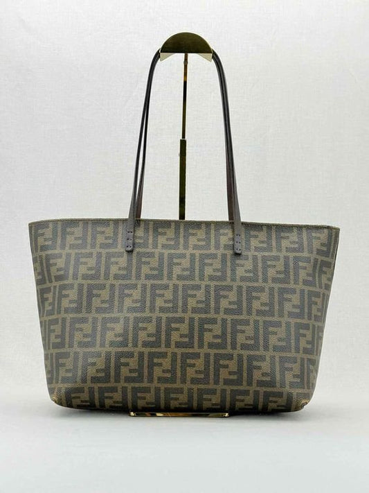 FENDI Brown Zucca Tote Bag