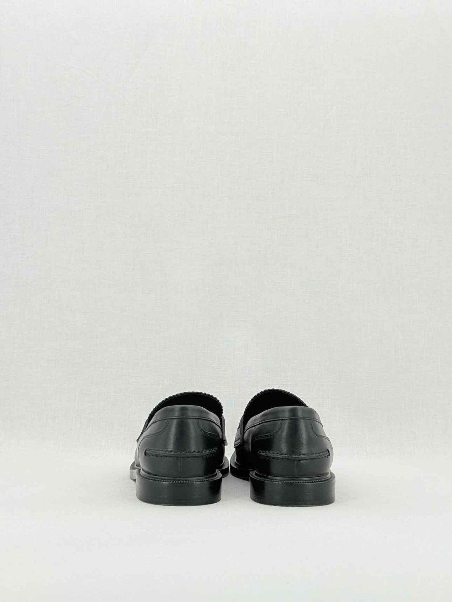 FENDI Karligraphy motif Black Size EU 38.5 Loafers