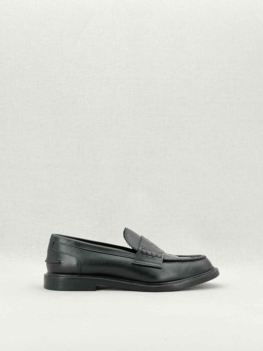 FENDI Karligraphy motif Black Size EU 38.5 Loafers