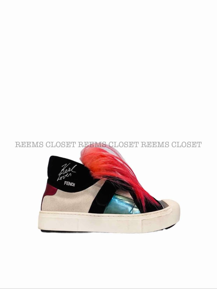FENDI Karlito Cream Multicolor Size EU 35 Sneakers