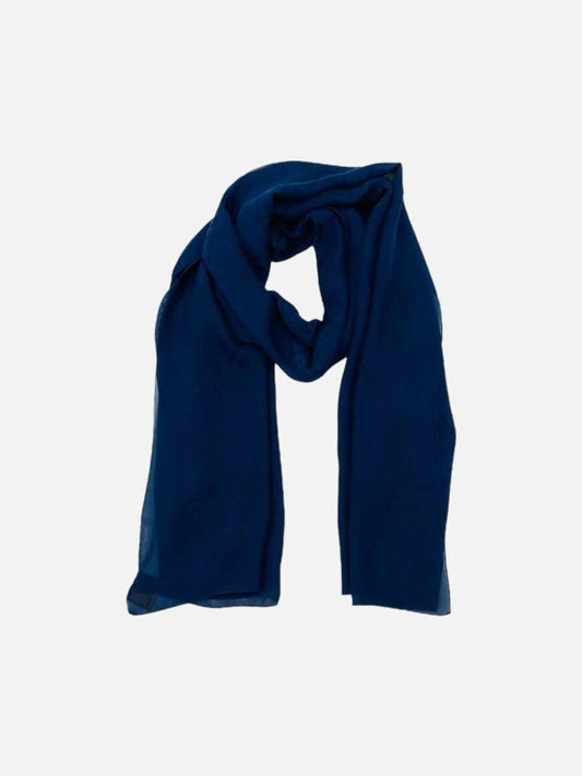 FENDI Navy Blue FF Motif Scarf